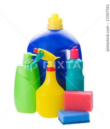 detergent bottles and sponges detergent bottles and sponges 13307561