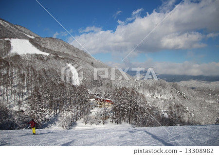 鹿島斯皮爾斯滑雪勝地一個山毛櫸入口下坡路線 鹿島斯皮爾斯滑雪勝地一個山毛櫸入口下坡路線 13308982