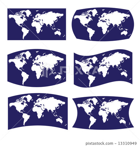 blue and white various view on map of world eps10 blue and white various view on map of world eps10 13310949