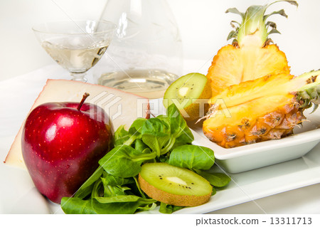 Fruit, cheese and wine 13311713