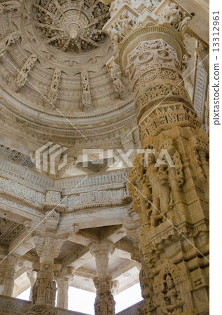 Sculpture of Jain Temple in Lanakpur, India Sculpture of Jain Temple in Lanakpur, India 13312961