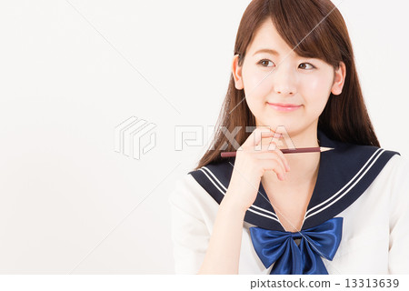 School girl high school student image 13313639