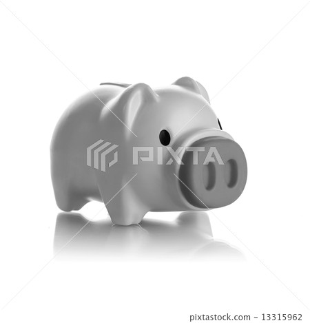 Gray piggy bank 13315962
