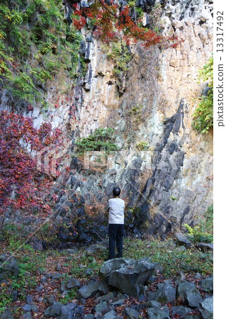 Shinano Thirty-three Guanyin Spiritual Site Masayama Amidado (No. 10 Ticket Office) Phantom Waterfall 13317492