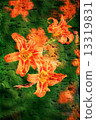 Double exposure of floral objects 13319831