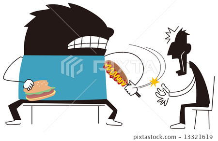A man who takes a human's food 13321619