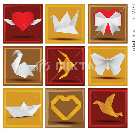 Origami animals & love symbols Origami animals & love symbols 13322178