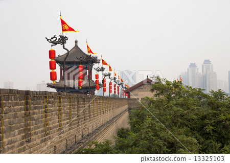 Fortifications of Xian (Sian, Xi'an) an ancient capital of China 13325103