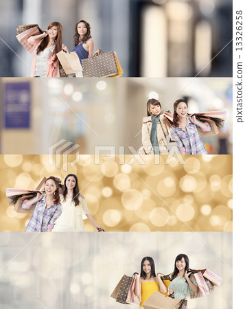 Asian woman shopping 13326258