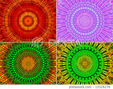 Beautiful abstract fractal flowers 13326276