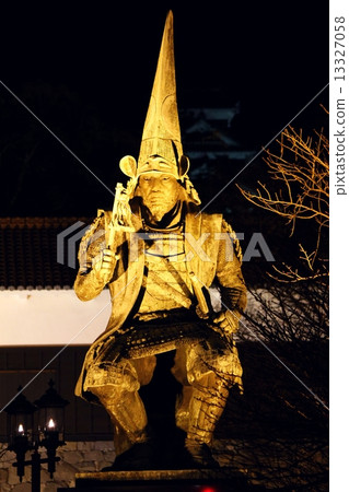 Kumamoto Castle Lighted up Kiyomasa Kato 13327058