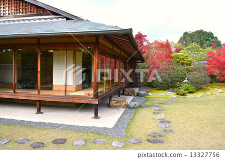 Fall of old garden 13327756