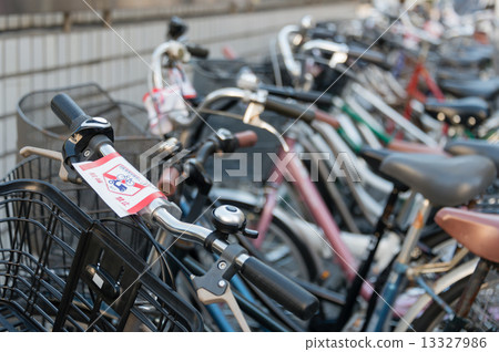 Abandoned bike in front of the station Abandoned bike in front of the station 13327986
