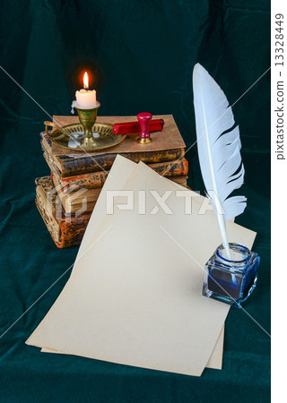 Still life with vintage writing instruments Still life with vintage writing instruments 13328449