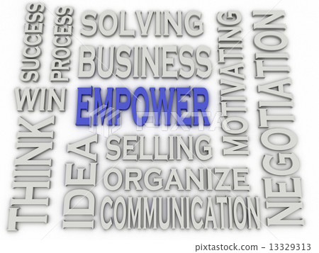 3d imagen Empower concept word cloud background 13329313