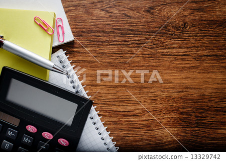 Office Supplies on Left Edge of the Frame Office Supplies on Left Edge of the Frame 13329742