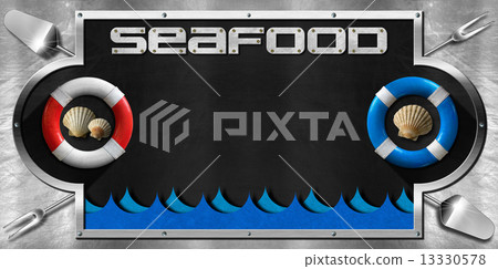 Blackboard for Seafood Menu Blackboard for Seafood Menu 13330578