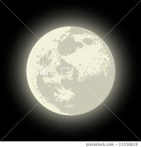 Vector Full Moon Vector Full Moon 13330619