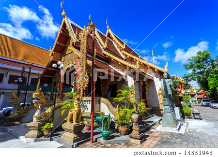 Wat Klang Wiang temple, ChiangRai at sunny day 13331943