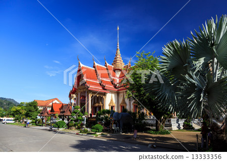 Wat Chalong temple at sunny day Phuket Thailand Wat Chalong temple at sunny day Phuket Thailand 13333356