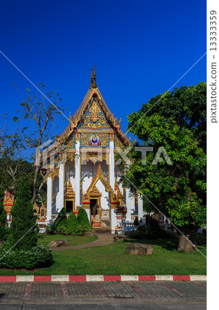 Wat Chalong temple at sunny day Phuket Thailand Wat Chalong temple at sunny day Phuket Thailand 13333359