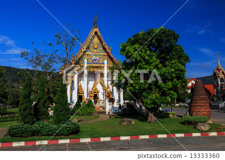 Wat Chalong temple at sunny day Phuket Thailand 13333360