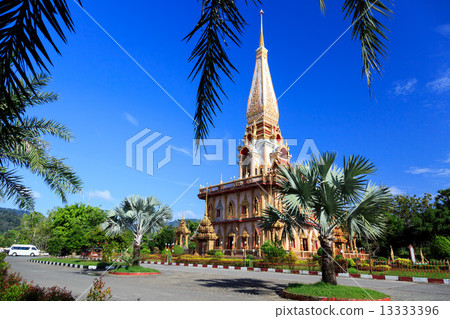Wat Chalong temple at sunny day Phuket Thailand 13333396