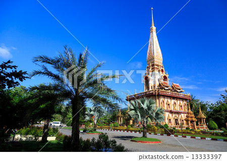 Wat Chalong temple at sunny day Phuket Thailand 13333397