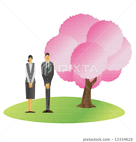 Spring cherry businessman Spring cherry businessman 13334628