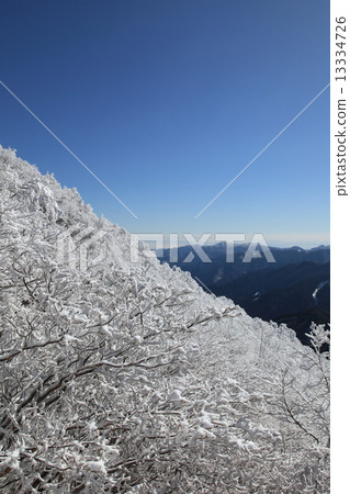 Takamiyama and Taito Range Mountains of fog ice 13334726