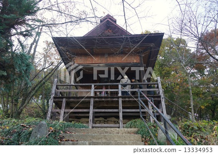 Shinano thirty three Kannon pilgrimage Osato mountain cloud cloud (No. 4 ticket gate) main hall Shinano thirty three Kannon pilgrimage Osato mountain cloud cloud (No. 4 ticket gate) main hall 13334953