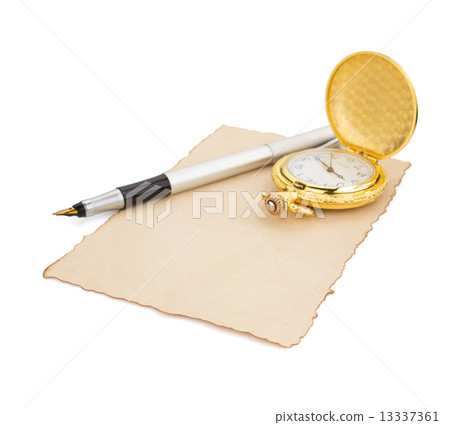 aged paper parchment on white aged paper parchment on white 13337361