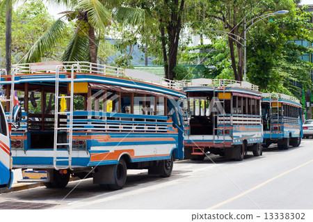 Local buses in Phuket Thailand 13338302