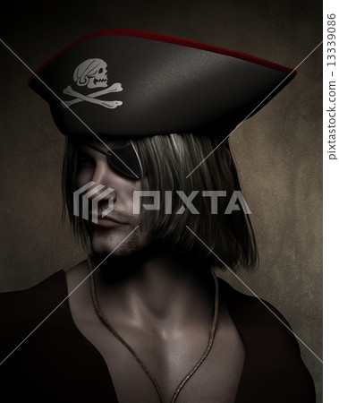 Pirate Captain Portrait 13339086