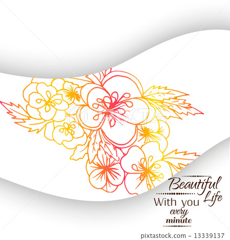 Banner floral ornament 13339137