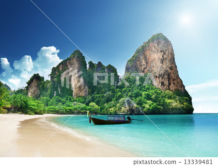 Railay beach in Krabi Thailand Railay beach in Krabi Thailand 13339481