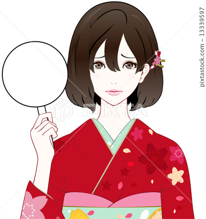 Kimono female board troublesome face 13339597