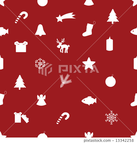 christmas icon pattern eps10 13342258