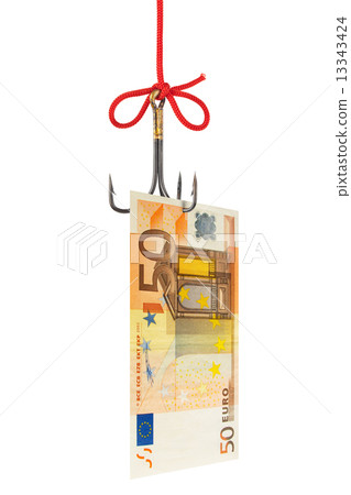 Fishing hook and money Fishing hook and money 13343424
