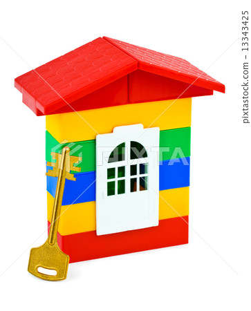 Toy house and key 13343425