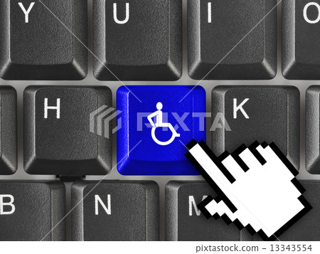 Computer keyboard with invalid key 13343554