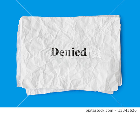 Crumpled paper Denied 13343626
