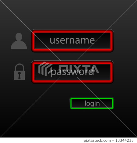 Login menu - Stock Illustration [13344233] - PIXTA