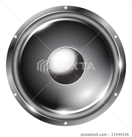 Black audio speaker Black audio speaker 13344326
