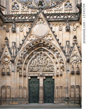 Main entrance to St. Vitus Cathedral 13345704
