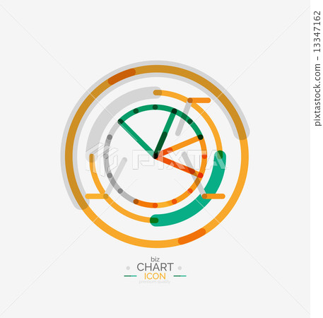 Line graph, chart icon Line graph, chart icon 13347162