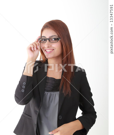 Woman holding eye glass Woman holding eye glass 13347591