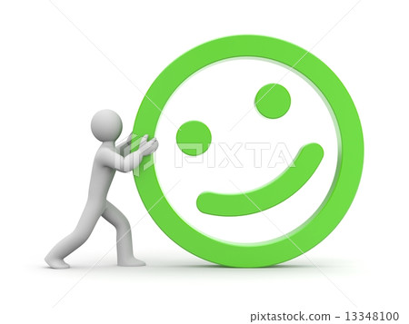 Man rolls smiling face 13348100