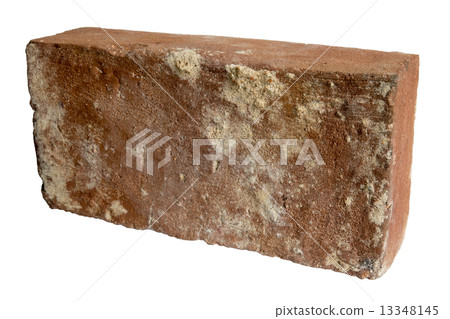 Old red brick isolated Old red brick isolated 13348145