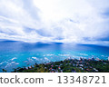 Hawaii town and sea 13348721